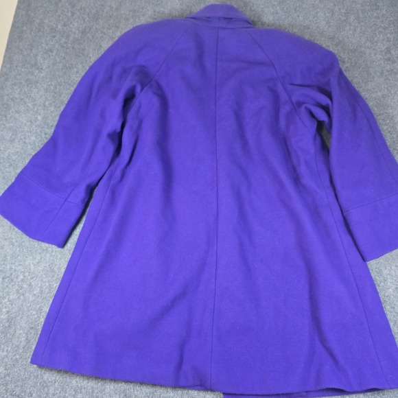 Donnybrook Women's Purple Wool Blend Shawl Collar Coat Size 6P - Picture 11 of 16